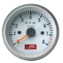 Picture of Autogauge - Tachometer - White - 52mm.