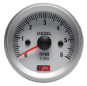 Picture of Autogauge - Tachometer - White - 52mm. - Diesel