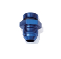 Picture of AN Male - AN O-ring (SAE UNF) Male - Nipple adapter - Blue alu