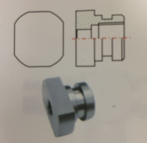 Picture of Flat sided Brake Locator M10x1.0