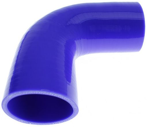 Picture of 90 Degree Silicone Bend - Blue 1.75 "- 44mm.