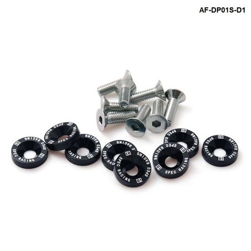 Picture of 8 x M6x20 Steel bolts + Washers  - Black