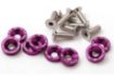 Picture of 8 x M6x20 Steel bolts + Washers  - Purple