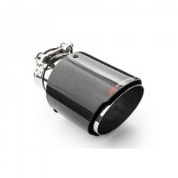 Picture of 2.5" inlet to 4" outlet - Stainless steel and carbon fiber tailpipe
