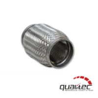 Picture of Stainless steel pipe exhaust 2½ "- Length 152mm. - Outer & inner braid