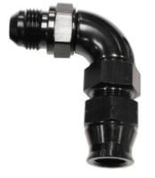 Picture of 90degrees. AN fitting - Tube To Male Adapter AN-6 -> Hardtube 5/16 "(7.93mm.) Black