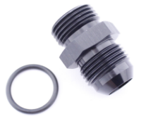 Picture of AN6 Male - AN8 O-ring (3/4 "x16 SAE UNF) Male - Nipple Fitting - Black Alu