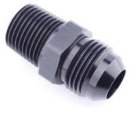 Picture of AN6 Male - 1/8 "NPT Male - Nipple Fitting - Black Alu