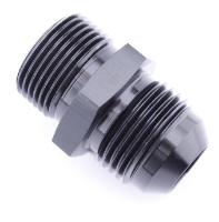 Picture of AN10 Male - 1/2 "x14 BSP Male - Nipple Fitting - Black Alu