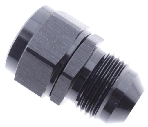 Picture of AN8 Male - M12x1.5 Female - Nipple adapter - Black alu