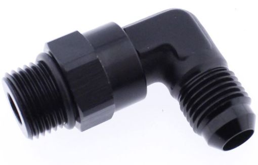 Picture of 90degrees. AN fitting - AN10 - AN8 (3/4 "-16 SAE UNF) - Black