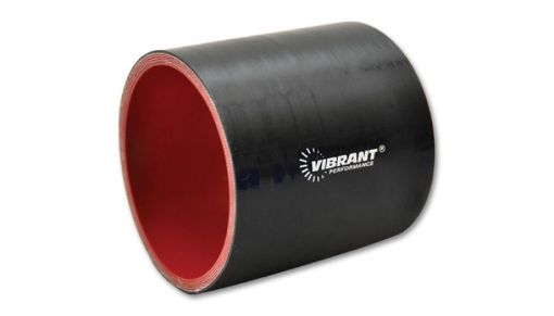 Picture of Vibrant 2-3/8in I.D. x 3in Long Gloss Black Silicone Hose Coupling