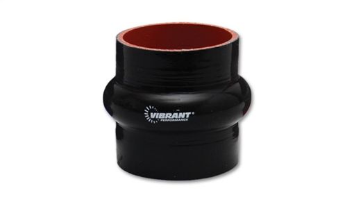 Picture of Vibrant 4 Ply Reinforced Silicone Hump Hose Connector - 2.25in I.D. x 3in long (BLACK)