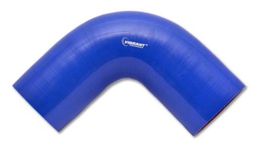 Picture of Vibrant 4 Ply Reinforced Silicone Elbow Connector - 2in I.D. - 90 deg. Elbow (BLUE)