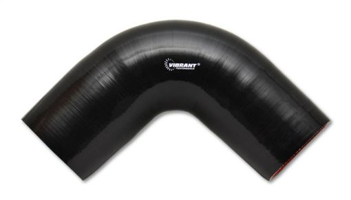 Picture of Vibrant 4 Ply Reinforced Silicone Elbow Connector - 3in I.D. - 90 deg. Elbow (BLACK)