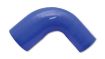 Picture of Vibrant 4 Ply Reinforced Silicone 90 degree Transition Elbow 2in ID x 2.5in I.D. 90 deg. Elbow BLUE