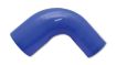 Picture of Vibrant 4 Ply Reinforced Silicone 90 degree Transition Elbow - 2.5in I.D. x 2.75in I.D. (BLUE)