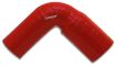 Picture of Vibrant 4 Ply Reinforced Silicone 90 degree Transition Elbow - 2.5in I.D. x 2.75in I.D. (RED)