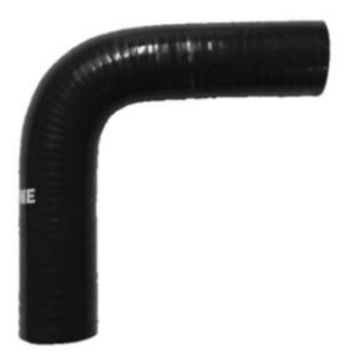 Picture of 0,63'' / 16mm. - 90 Degree Silicone Bend - Black