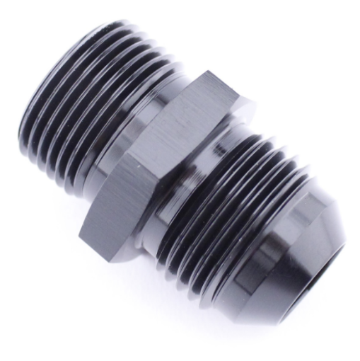 Picture of AN3 Male - M12x1 Male - Nipple Fitting - Black Alu