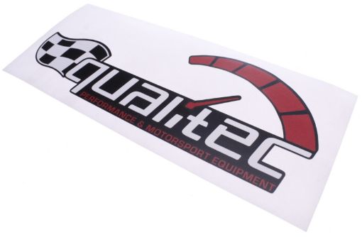 Picture of Qualitec sticker 500mm. - Black - Racing flag