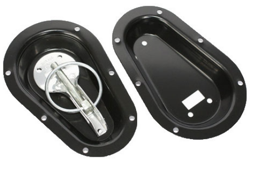 Picture of Recessed Bonnet Pin Plates - Black