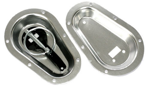 Picture of Recessed Bonnet Pin Plates - Silver