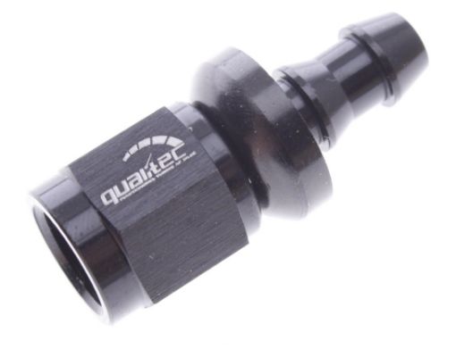 Picture of Straight AN-push on hose fitting - AN-4 - Black