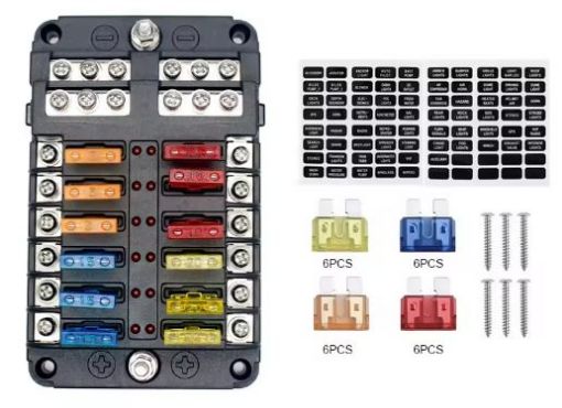 Picture of Fuse holder with 12 fuses