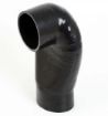 Picture of Cobra head - 4" / 102mm. 90 Degree Silicone Bend - Black 