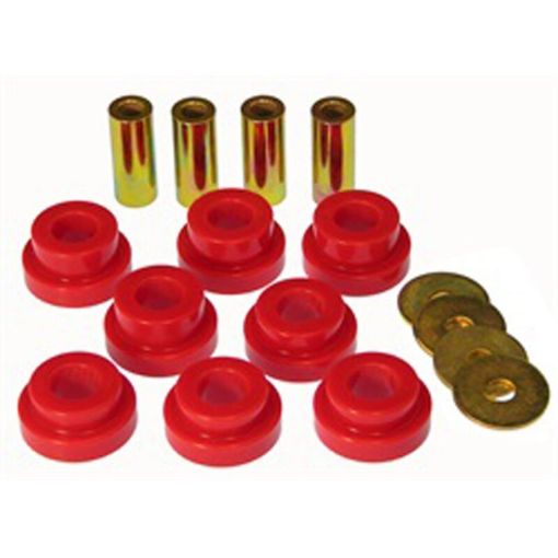 Picture of Prothane Chevy Silverado Front Diff CarrierSupport Bushings - Red