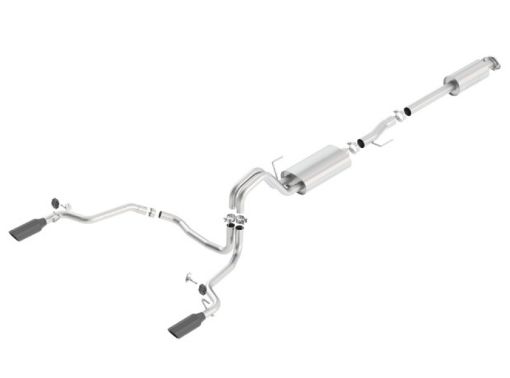 Picture of Borla 15 - 17 F - 150 2.73.5L V6 EcoBoost 5.0L V8 Black Chrome Cat - Back Touring Exhaust