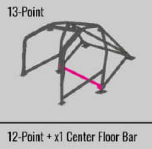 Picture of Cusco SFTY21 2 - Pssgr 13 - Point BLK DASH - THRU Roll Cage Subaru 01 - 07 WRX GDASTi GDB (SONo Cancel)