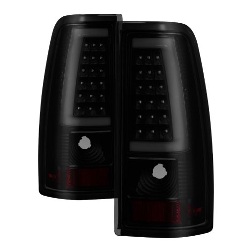 Picture of xTune Chevy Silverado 150025003500 99 - 02 Version 3 Tail Lights Black Smoke ALT - ON - CS99V3 - LBLED - BSM