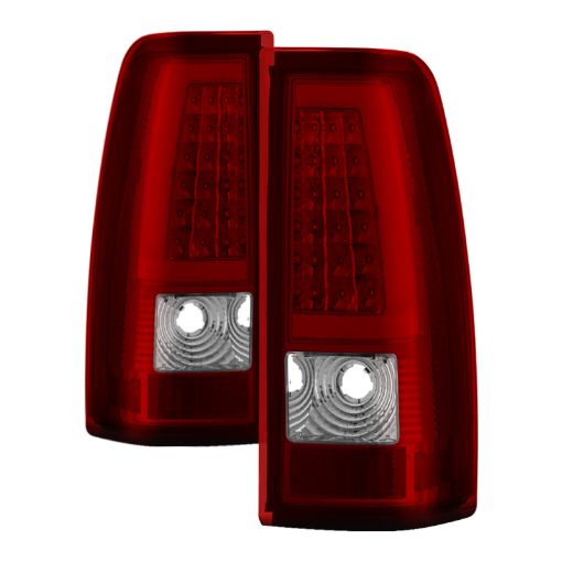 Picture of xTune Chevy Silverado 150025003500 99 - 02 Version 3 Tail Lights Red Clear ALT - ON - CS99V3 - LBLED - RC