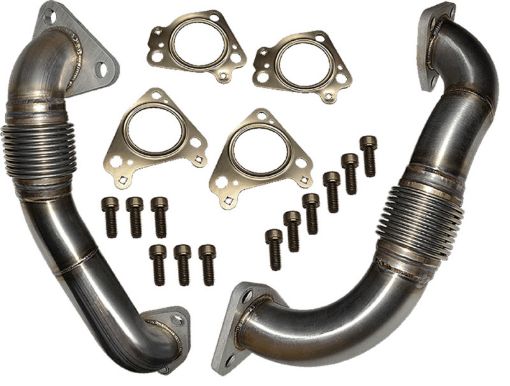 Picture of ATS Diesel 2001 - 2015 GM 6.6L Duramax Up Pipe Direct Replacement Kit (Driver Pass Side Incl. HW)