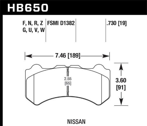 Picture of Hawk DTC - 80 09 - 11 Nissan GT - R Motorsports Front Brake Pads