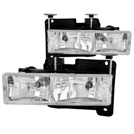 Picture of ANZO 1988 - 1998 Chevrolet C1500 Crystal Headlights Chrome