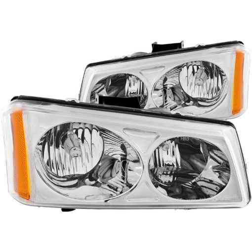 Picture of ANZO 2003 - 2006 Chevrolet Silverado 1500 Crystal Headlights Chrome