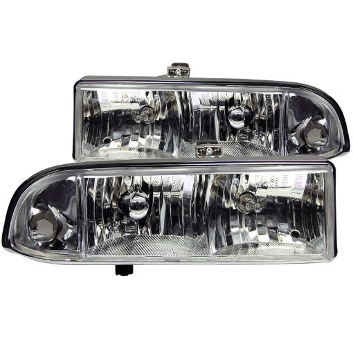 Picture of ANZO 1998 - 2005 Chevrolet S - 10 Crystal Headlights Chrome