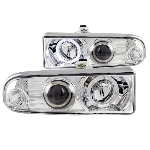 Picture of ANZO 1998 - 2005 Chevrolet S - 10 Projector Headlights w Halo Chrome