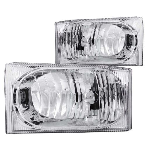 Picture of ANZO 2000 - 2004 Ford Excursion Crystal Headlights Chrome 2pc