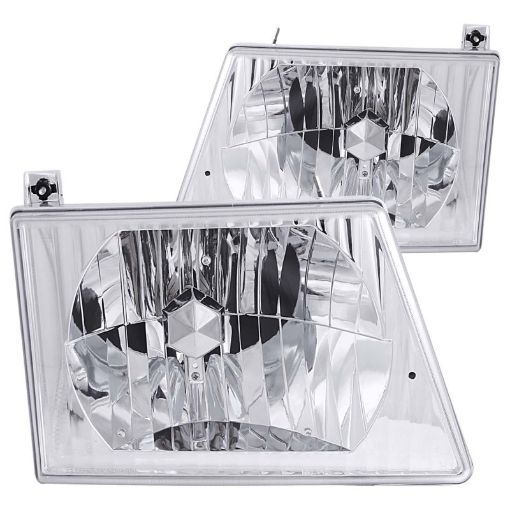 Picture of ANZO 1992 - 2006 Ford Econoline Crystal Headlights Chrome