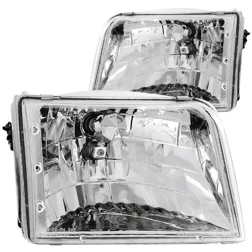 Picture of ANZO 1993 - 1997 Ford Ranger Crystal Headlights Chrome