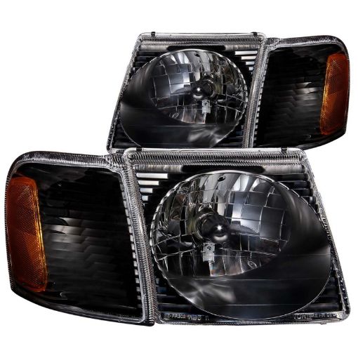 Picture of ANZO 2001 - 2005 Ford Explorer Crystal Headlights Black