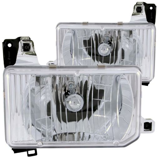 Picture of ANZO 1988 - 1989 Nissan Hardbody Crystal Headlights Chrome