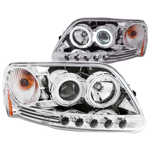 Picture of ANZO 1997.5 - 2003 Ford F - 150 Projector Headlights w Halo Chrome 1pc