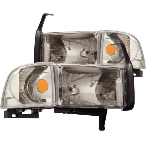 Picture of ANZO 1994 - 2001 Dodge Ram Crystal Headlights Chrome