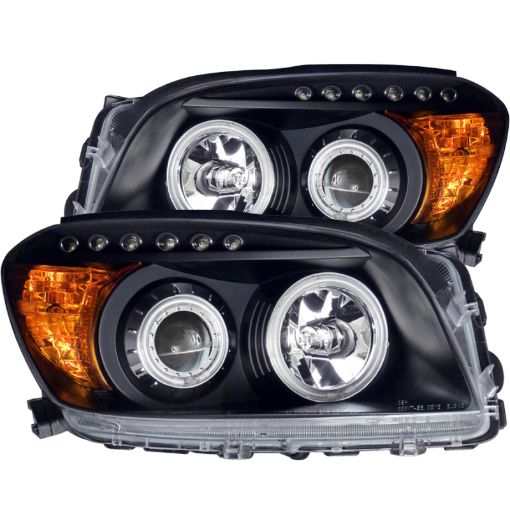 Picture of ANZO 2006 - 2008 Toyota Rav4 Projector Headlights w Halo Black