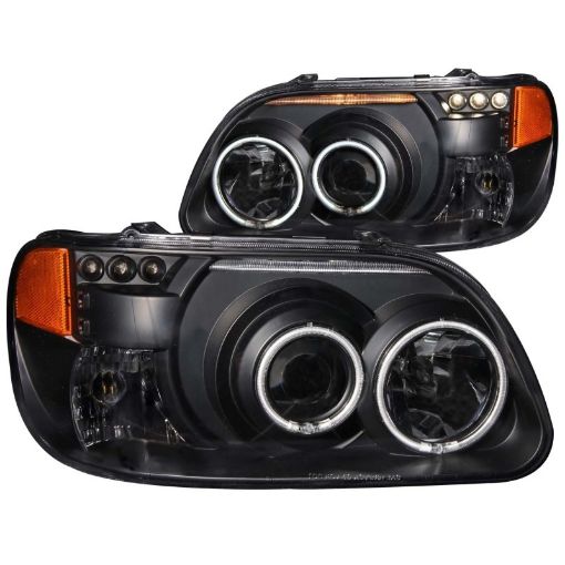 Picture of ANZO 1995 - 2001 Ford Explorer Projector Headlights w Halo Black 1 pc